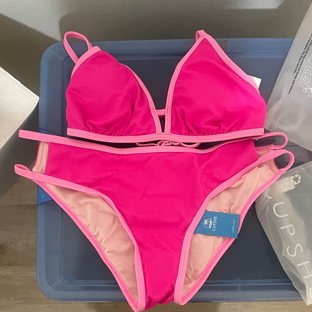 Cupshe Pink Bikini Set